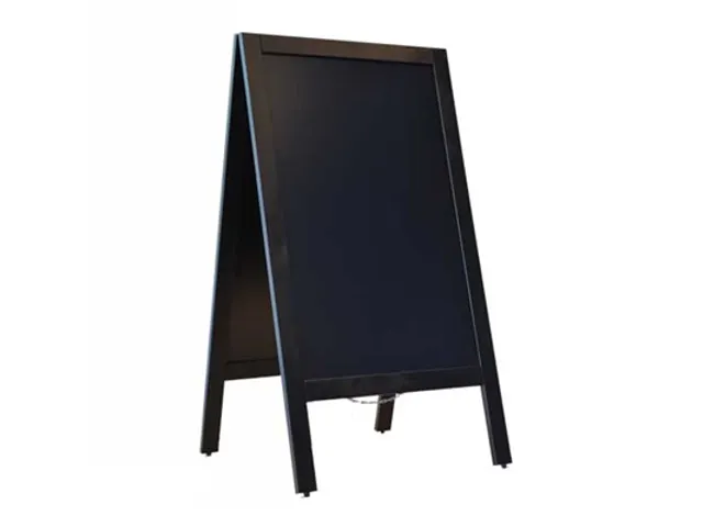Krijtstoepbord Zwart 75x135 cm