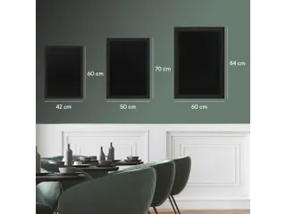 Krijtbord Europel met lijst 60x84cm zwart - 6