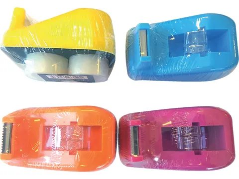 Plakbandhouder Kangaro inclusief 2 rol assorti