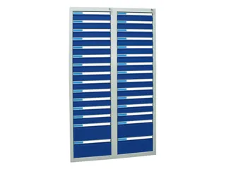 ladekast HxBxD 1800x1000x500mm 30laden vergrendeling RAL7035 RAL5010 - 1