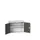 wandkast 600x800x350mm 1xStalen bodem sokkel Ral 7035 front Ral 7016