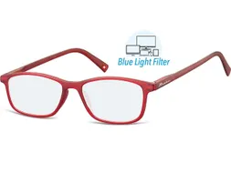 Leesbril Montana +1.50 dpt blue light filter rood