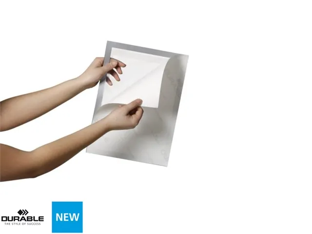 Duraframe Durable 499323 Note A4 zelfklevend zilvergrijs