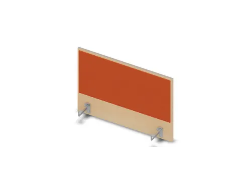 opzetpaneel bureau aanbouw zijkant NE-esdoorn BN3012-oranje 800mm