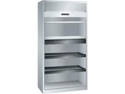 roldeurkast 1950x1000x580mm 4xStalen bodem 1lade cil.-slot RAL7035