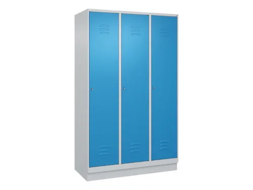 locker voor scheiding van kleding,HxBxD 1950x1200x500mm,3vak