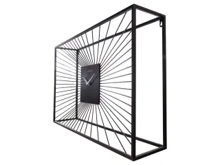 Wandklok Nextime 70x45x15 cm zwart metaal Vasco - 4