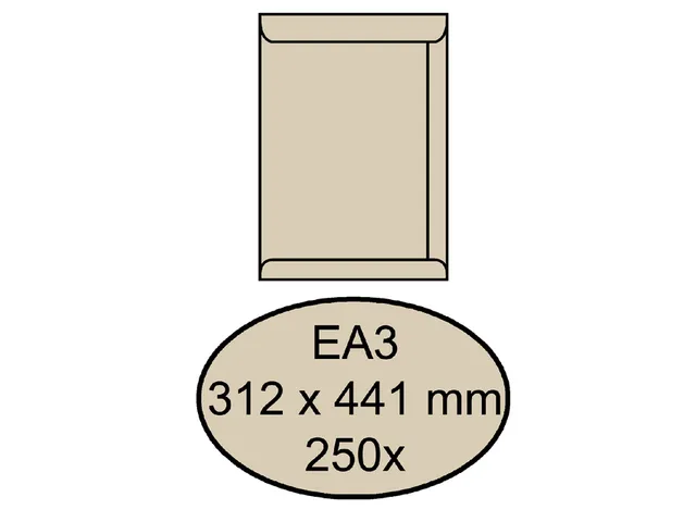 Envelop Quantore Akte Ea3 312x441mm 120gr Creme Gegomd Voordeelbundel