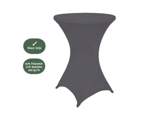 Tafelrok BRASQ voor statafel 80cm antraciet - 4