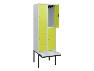 Dubbeldekse dekenkist,HxBxD 1950x600x815mm,2x2vak.,vak B 300mm - 2