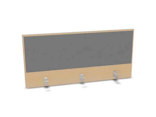 opzetpaneel,v. bureau,aanbouw achter,B 1200mm,NE-esdoorn,BN8078-grijs