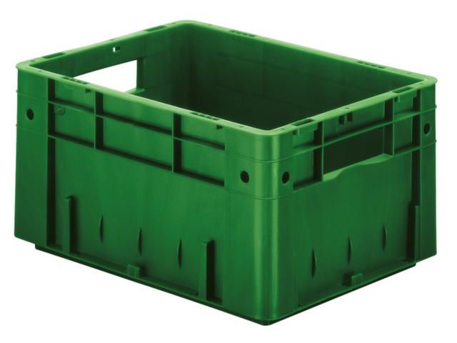 Euronorm Stapelkrat 120x400x300mm 9.2l Wanden/Bodem Gesloten Groen | StapelkrattenWinkel.nl