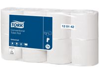 Tork Universal Toiletpapier 1-laags 400 vel Naturel 120142