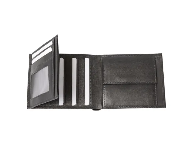 Portefeuille Alassio 10x12x2cm Leer zwart