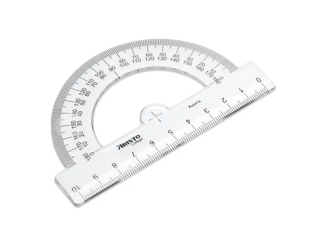 Rapporteur semi-circulaire 180, 10 cm
