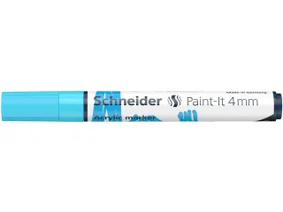 Acrylmarker Schneider Paint-It 320 4mm pastel blauw - 1