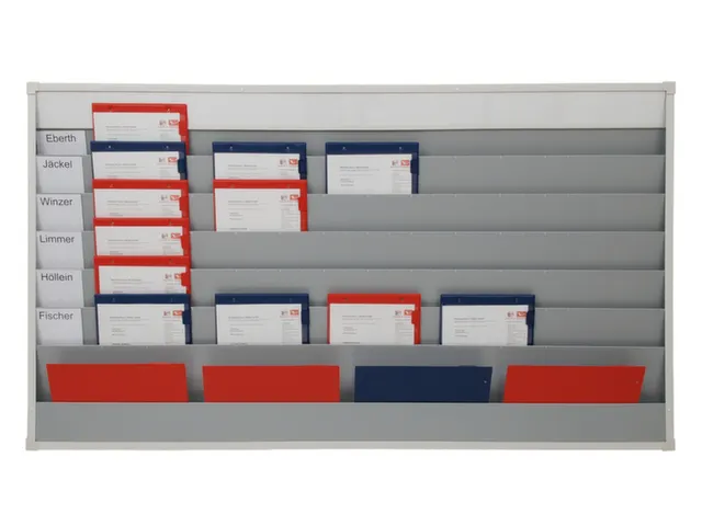 Werkplaats-/Opdrachtplanner Kunststof Profiel 918x1575mm 6 Rijen