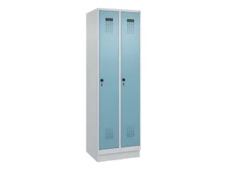 locker,HxBxD 1950x600x500mm,2vak,vak B 300mm,draaigrendel,sokkel - 3