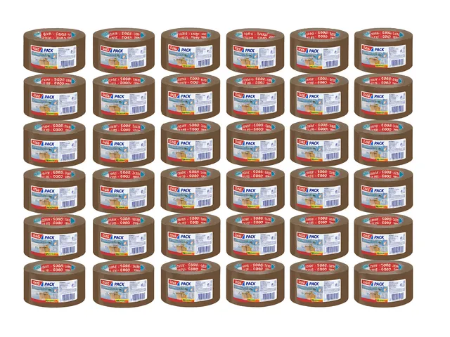Verpakkingstape Tesapack Extra Strong 50mmx66m Bruin Voordeelbundel
