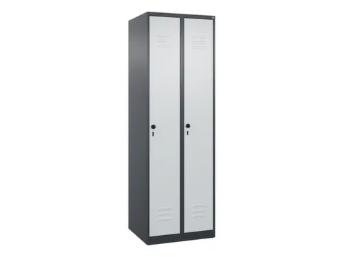 locker voor scheiding van kleding,HxBxD 1850x600x500mm,2vak