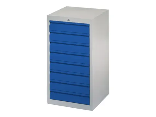 ladekast HxBxD 900x500x500mm 8laden slot RAL7035 front RAL5010