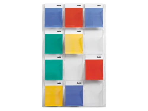 wandfolderhouder,HxBxD 1260x766x51mm,v. 12xDIN A4