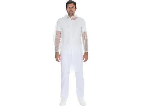 Hygonorm 27429 Bezoekersjassen met drukknopen PP Wit maat 3XL