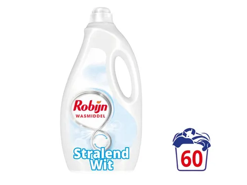 Wasmiddel Robijn vloeibaar 3L stralend wit 60 scoops