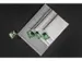 etui B4 PVC-vrij transparant met groene rits