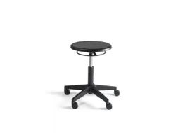 draaibare kruk,zitting HxØ 410-570x340mm,PU-ronde zitting zwart