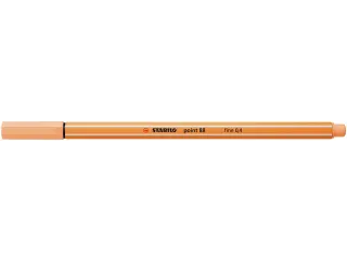 Fineliner STABILO point 88/25 fijn pastel oranje - 9