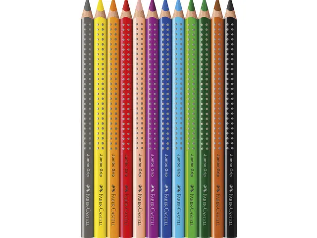 Kleurpotlood Faber Castell Jumbo Grip Etui à 12 Stuks