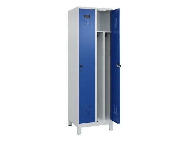 locker voor scheiding van kleding,HxBxD 1950x600x500mm,2vak
