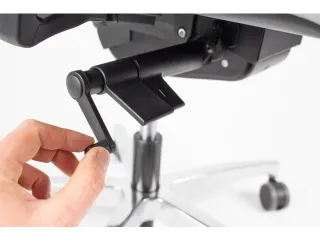 Bureaustoel EN1335 Linea Omnia 01 zwart/grijs met 3D armleuning en alu - 6