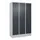 locker,HxBxD 1950x1200x500mm,3vak,vak B 400mm,draaigrendel,sokkel