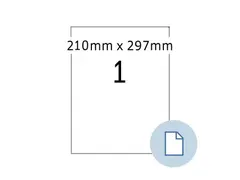HERMA 8422 Etiketten permanent A4 210x297mm Wit 500 stuks