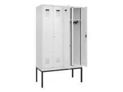 locker voor scheiding van kleding,HxBxD 2120x1200x500mm,4vak