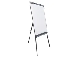 Mobiele Flipover Grijs Met Whiteboard Magnetisch 100x65cm
