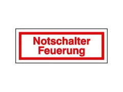 aanwijzingsbord,Noodschakelaar stookinstallatie,PVC,om te verlijmen