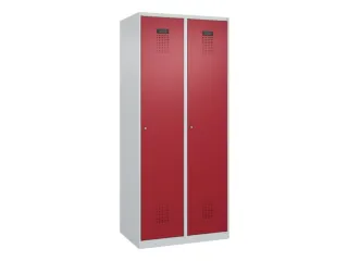 locker,HxBxD 1850x800x500mm,2vak,vak B 400mm,cil.-slot,staand op vloer - 3