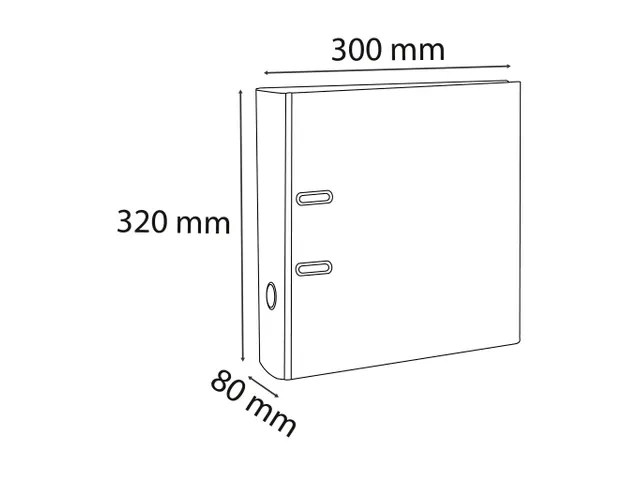 Ordner PP Prem'Touch A4maxi 80mm rood