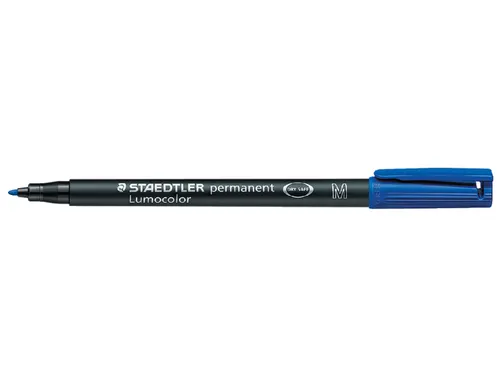 Viltstift Staedtler OHP Lumocolor 317 Medium 1.0mm Blauw