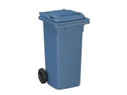 container,120l,HxBxD 933x500x550mm,deksel blauw,romp HDPE blauw