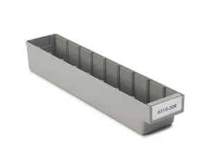 stellingbak,HxBxD 80x94x500mm,PP,grijs - 1