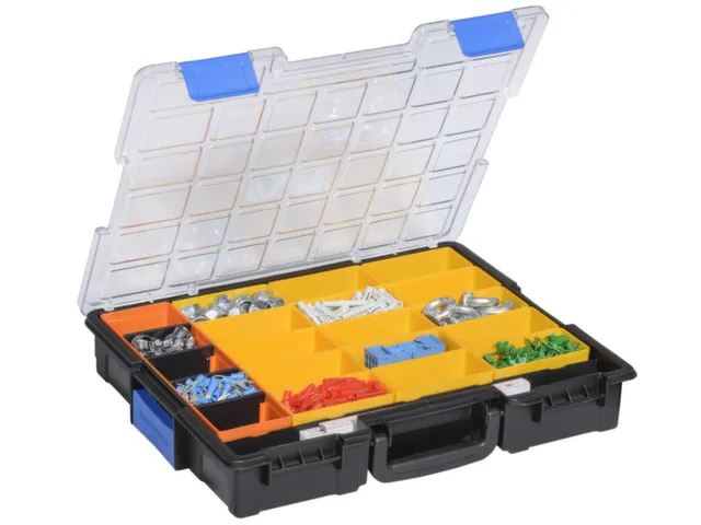mallette pour petites pièces type 6,HxlxP 76x440x335mm,plastique