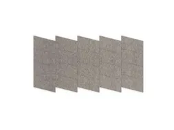 Akoestische PET-vilt Parallellogram tegels donkergrijs 30x25cm 22 stuk
