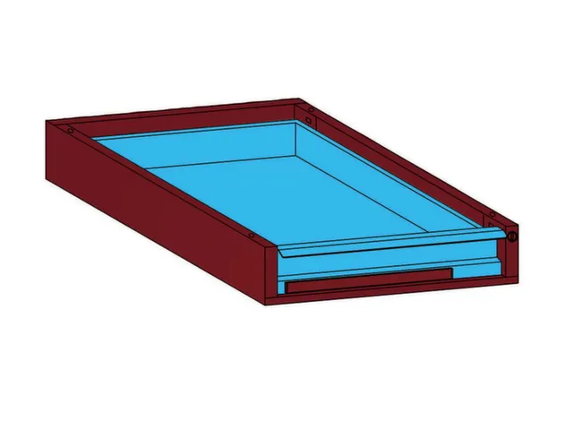 laden-onderbouw,v. werkbank,romp staal RAL7035,front RAL3003