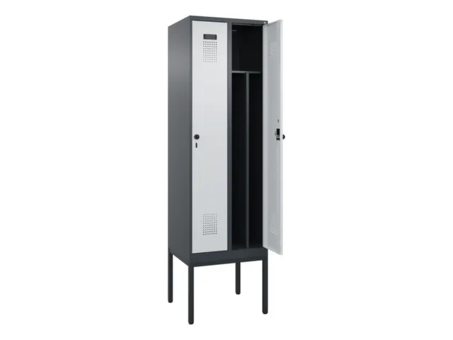 locker voor scheiding van kleding,HxBxD 2120x600x500mm,2vak