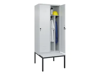 locker voor scheiding van kleding,HxBxD 2120x800x815mm,2vak - 3