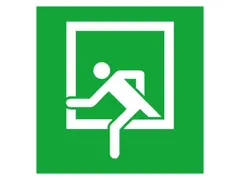 Bord Voor Vluchtroutesignalering,Nooduitgang,Sticker,Folie